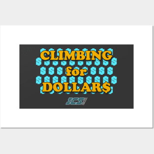 Climbing for Dollars - The Running Man Posters and Art